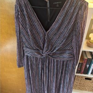 Lane Bryant Elegant Multicolor Long Sleeve Dress